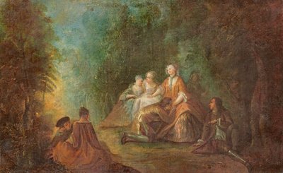 Riunione galante da Jean Baptiste Joseph Pater